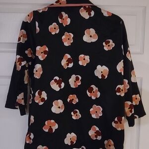 Kate Spade New York 2-Piece Silky Satin Floral Pajama Set SZ S